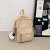Schoolbag High-value New Cute Children's Mini Schoolbag Mori Sweet Wind Girl Cream Solid Color Versatile Backpack