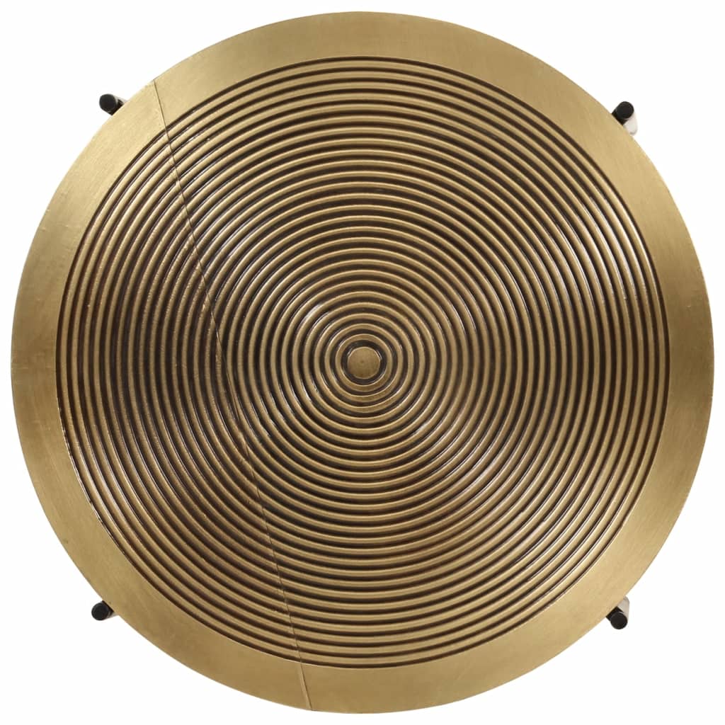 Stoliki kawowe, 2 szt., miedź i czarny metal