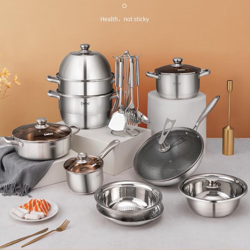 Debo Thomson 9-Piece Stainless Steel Cookware Set