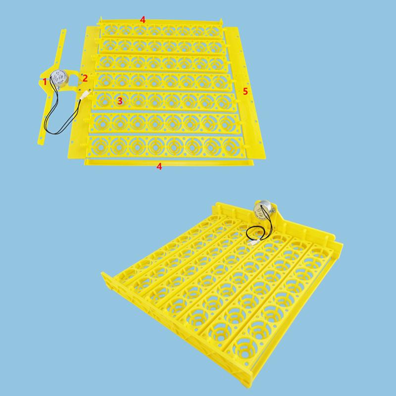 56 Eggs Incubator Turn Tray Chickens Ducks Poultry Fully Automatically Brooder Turntable Turn Eggs Incubation Equipment New