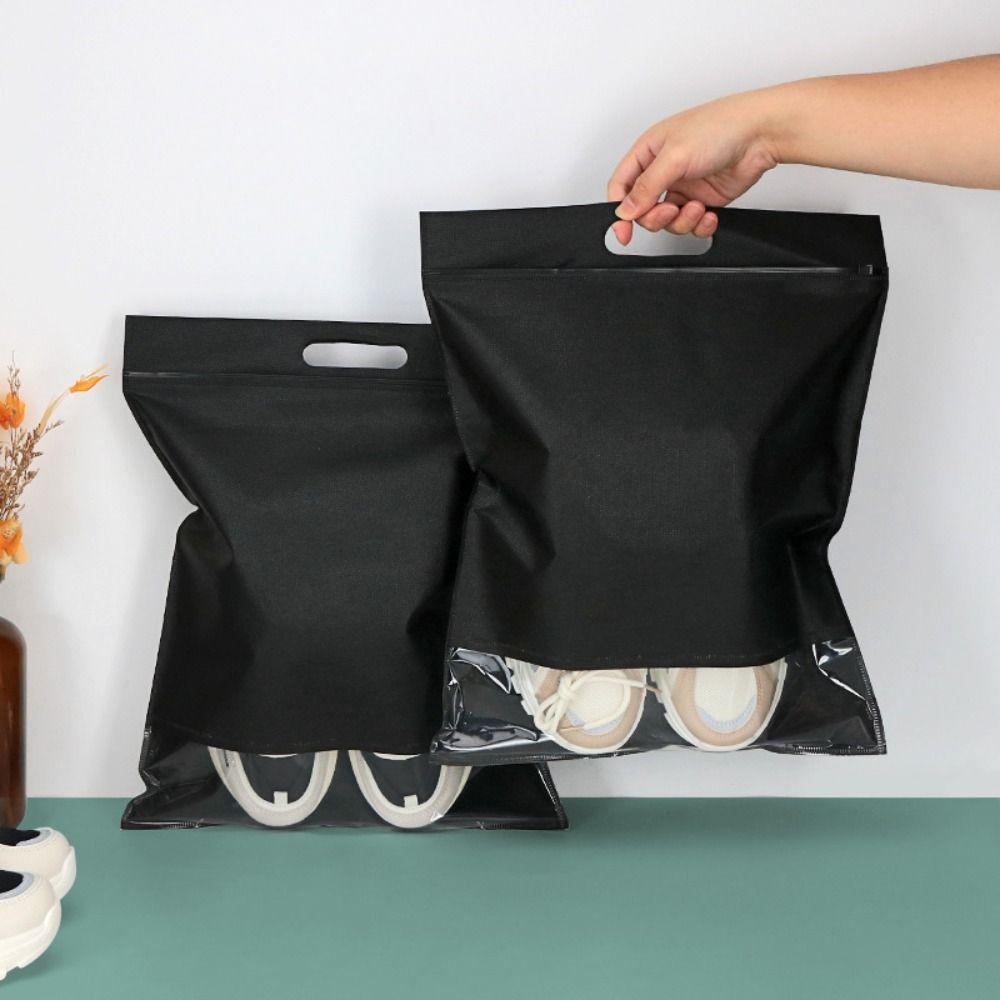

Дорожная сумка для хранения из нетканого материала, черная дорожная сумка для сортировки обуви, сумка для упаковки дома/путешествий