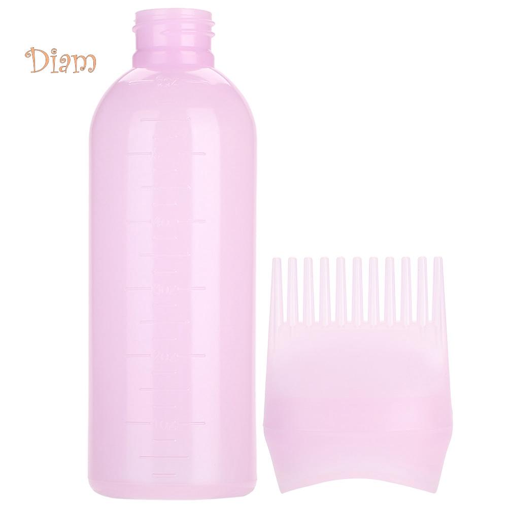 NO.INS Salon Mytí vlasů Barvení Láhev s barvivem Aplikátor Hřeben Dávkovací štětec masáž hřebenem na vlasy