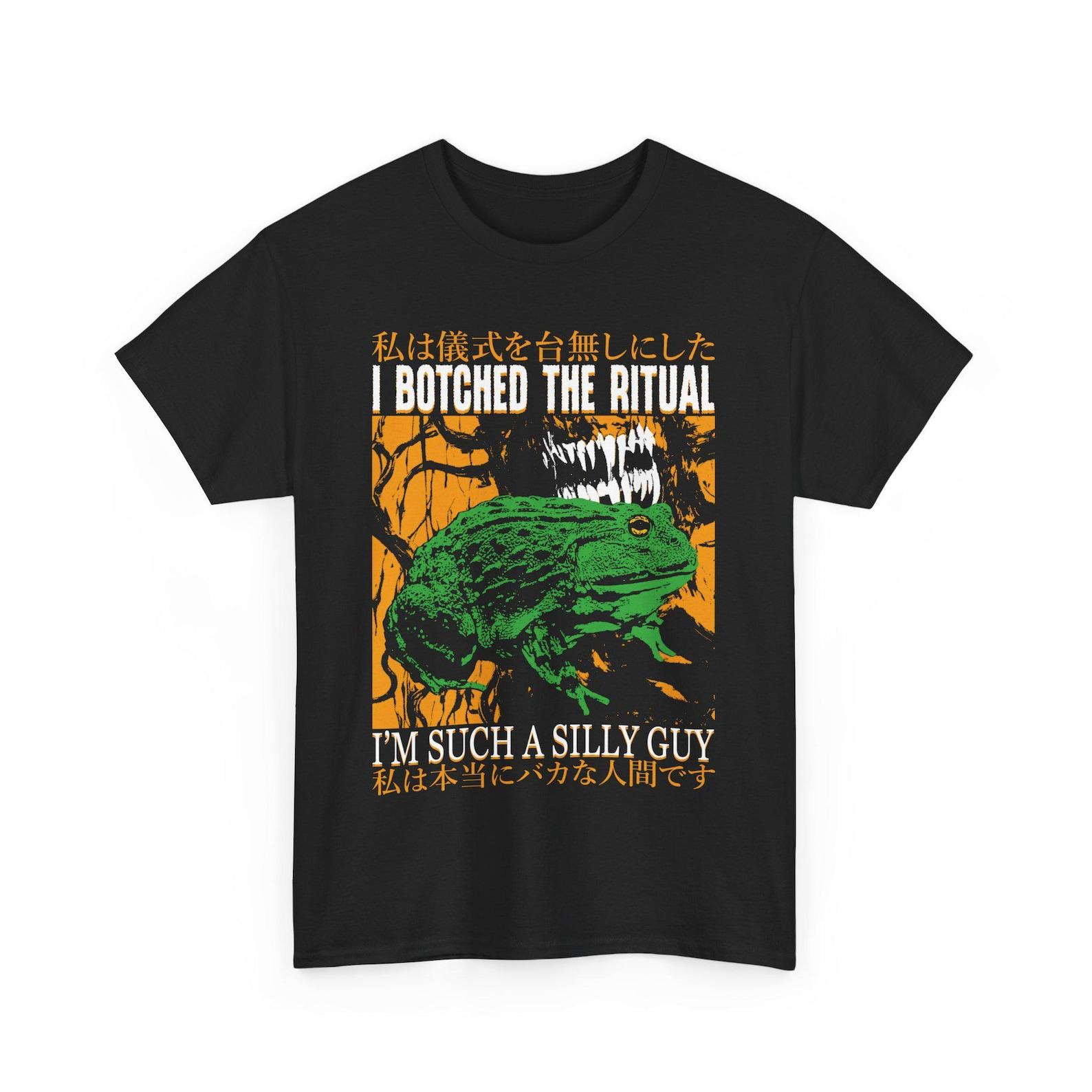 I Botched The Ritual Vintage Japanese Frog T-Shirt XL
