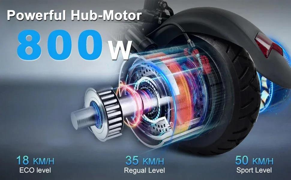 EMOKO Neuer Roller HVD-3 City Erwachsener EScooter 800W 48V15AH Batterie City Pendler E-Scooter 10 Zoll Reifen Elektroroller