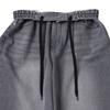 Customellow Gray Wide Fit Banding Jeans Cwpam25390gyl