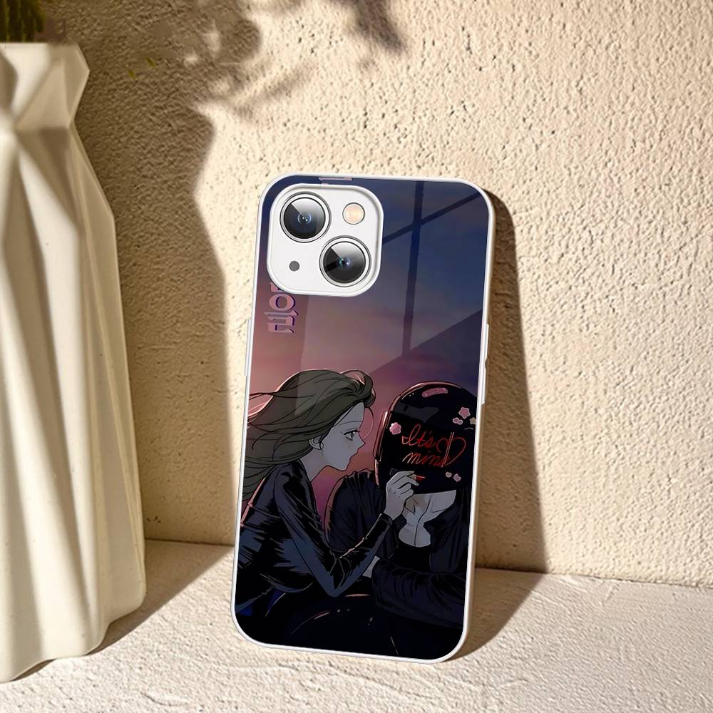 

Anime Tears On A Withered Flower Tempered Glass For Iphone 14 13 12 11 Pro Mini XS MAX 14Plus X XS XR Cover iphone Xs Max