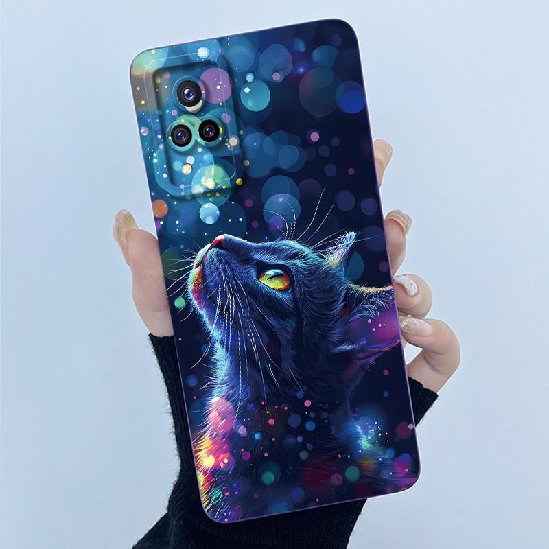 For Vivo V21 4G VIVOV21 5G Cases V2066 V2108 V2050 Soft Silicone Phone Case Sweet Printing Cute Cartoon Protective Painted Cover