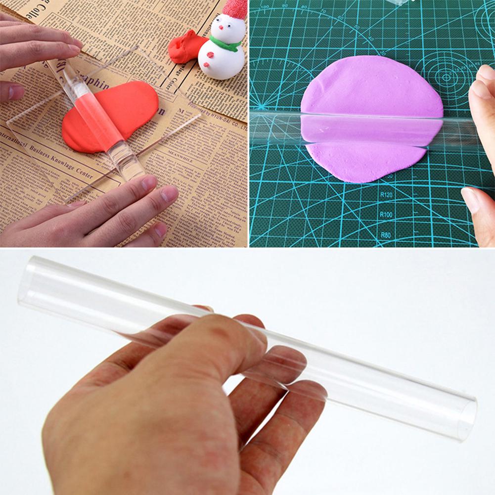 Hollow Acrylic Roller Sculpey Polymer Clay Fimo DIY Craft Molding Rolling Tool Hollow Acrylic Roller Sculpey Polymer Clay Fimo DIY Craft Molding Rolling Tool
