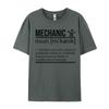 Mechanic Funny Definition Tshirt Tops  Tees Special All Cotton Normal T Shirt Letter Text Printed TShirt