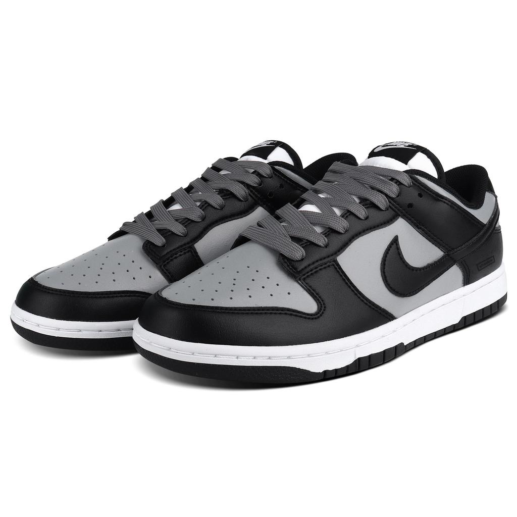 Nike Dunk Abrasion Resistant Abrasion Resistant Low top Skateboard Shoes Unisex Black White Gray DD1391-100(Team644-)