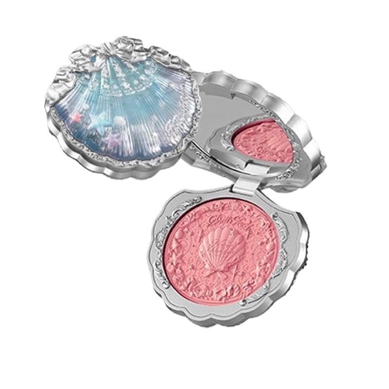 Make-up Flowerknows Kolekce mušlí a perel Hedvábně saténová tvářenka Lehký vysoce pigmentovaný pudrový růž na tvář Dlouhotrvající tvářenky