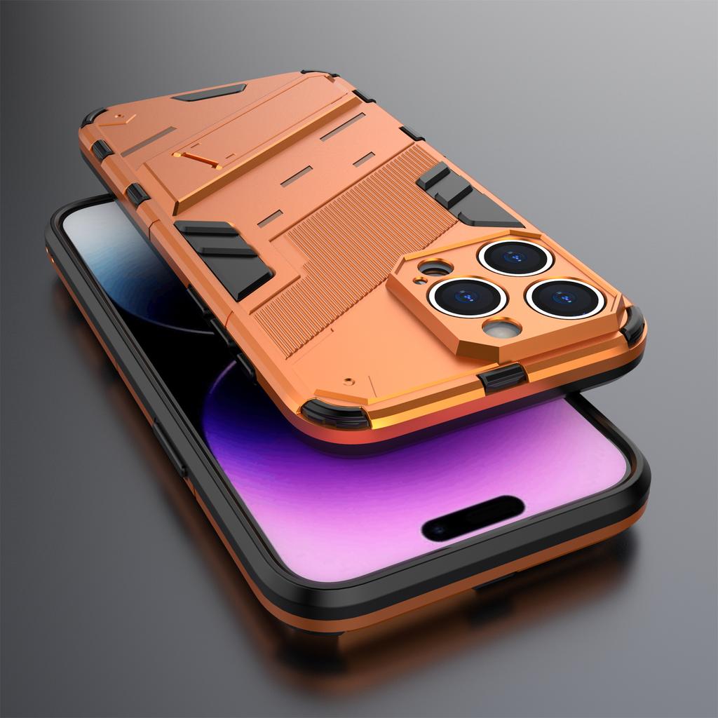 Kickstand Phone Case for iPhone 15 Pro Max,Drop Protection Phone Cover PC+TPU Back Shell