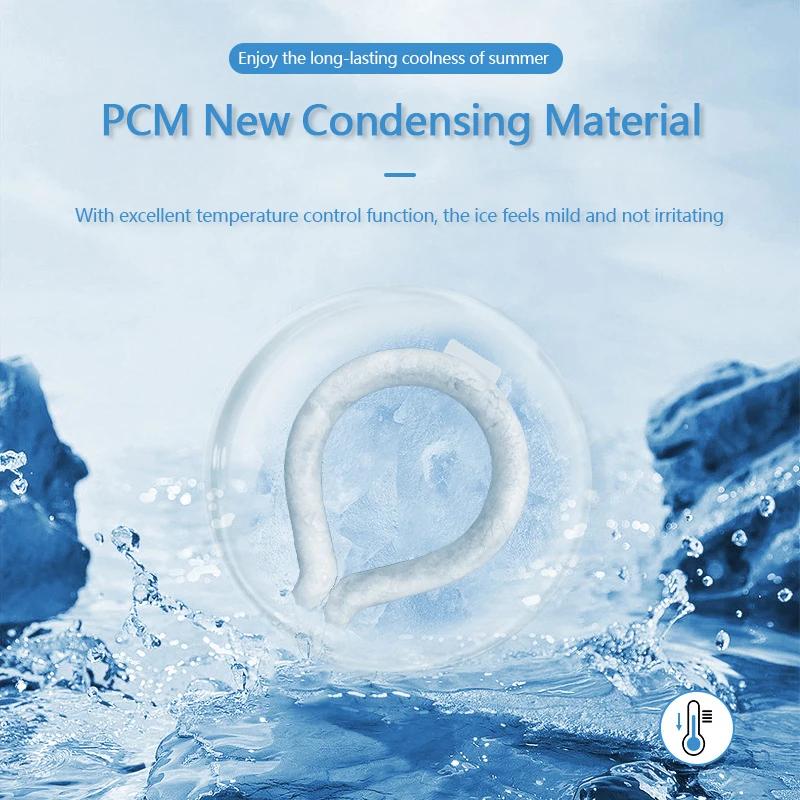 

Summer Outdoor Sports Cooling Ice Circle Heatstroke Prevention PCM Ice Cushion Reusable Neck Cooler белый