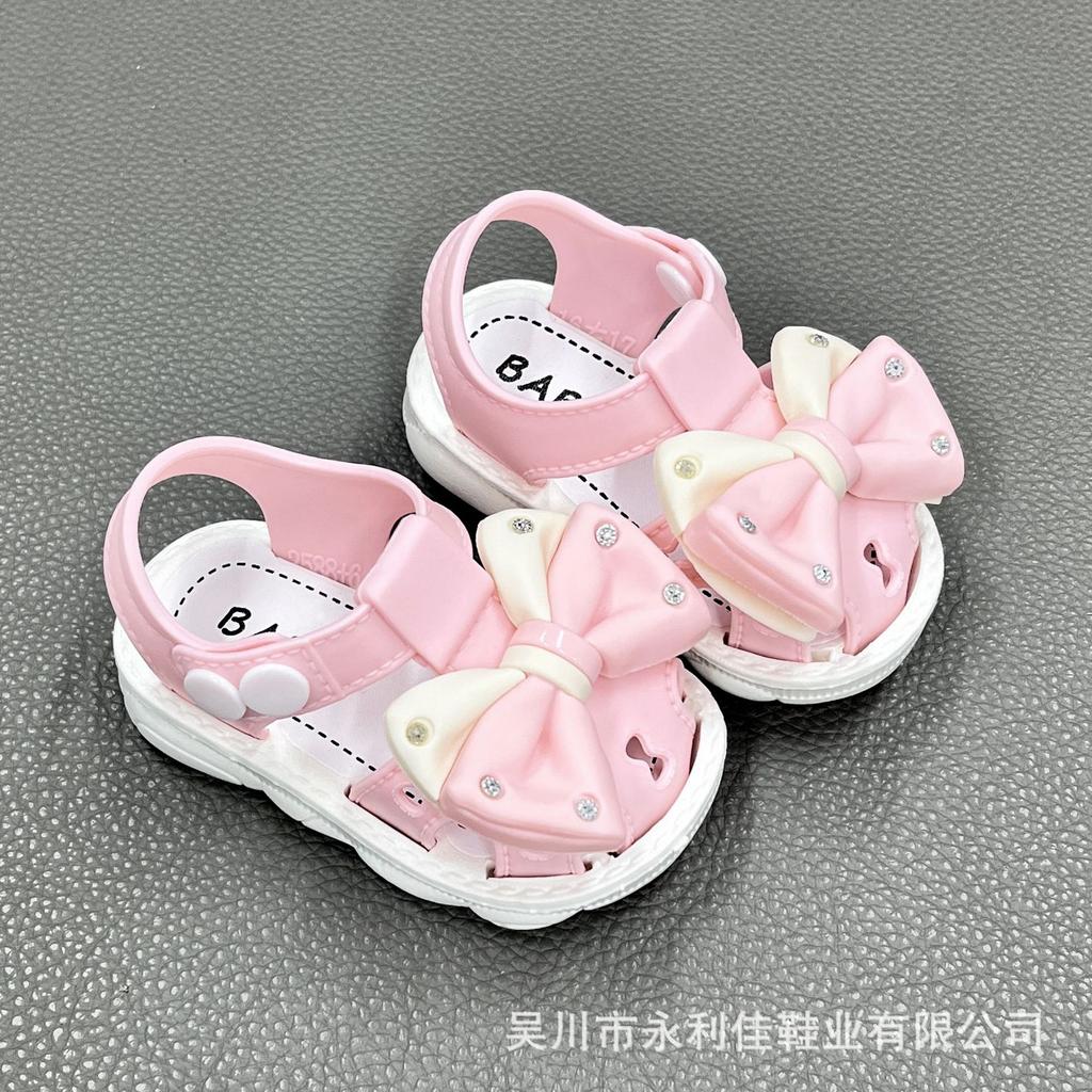 Original Girls' Sandals, Summer Closed-toe Shoes for Girls, Toddlers, Infants, Buckle Walking Shoes