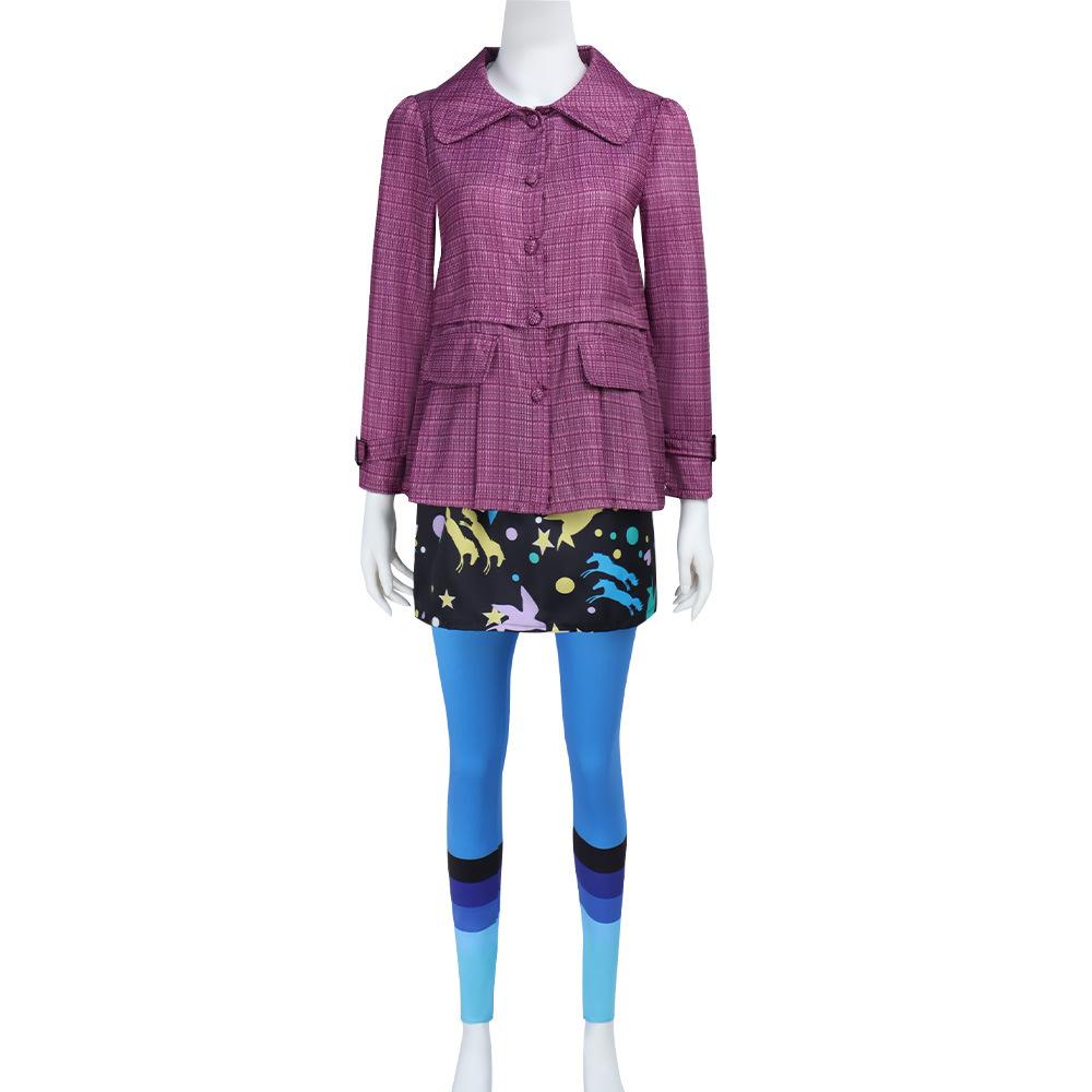 Luna Cosplay Roleplay Lovegood Costume Magic Movie Glassess Skirts Socking Set Clothing Women Outfits Halloween Carnival Suits