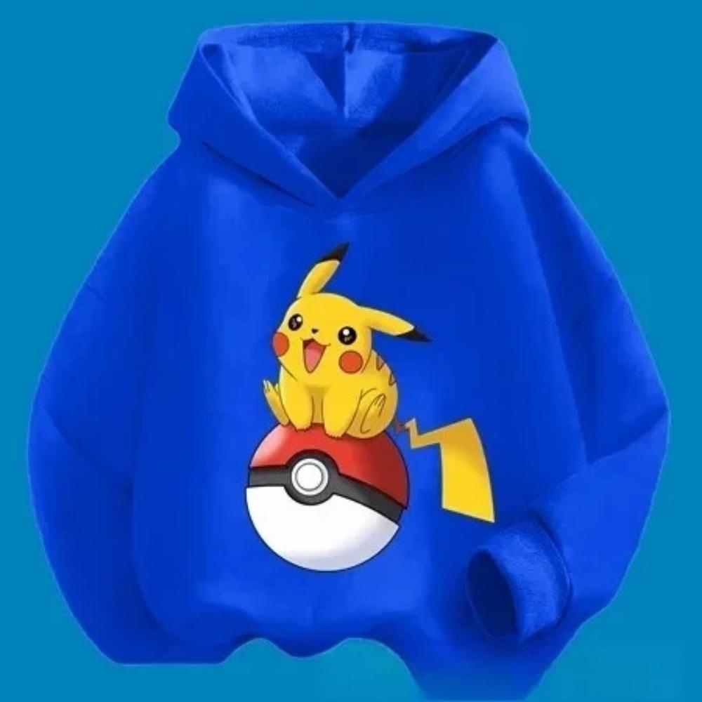 2025 Nová kreslená mikina s roztomilým potiskem Pikachu pro dívky, zimní horký prodej, ležérní pohodlná mikina, sportovní tričko