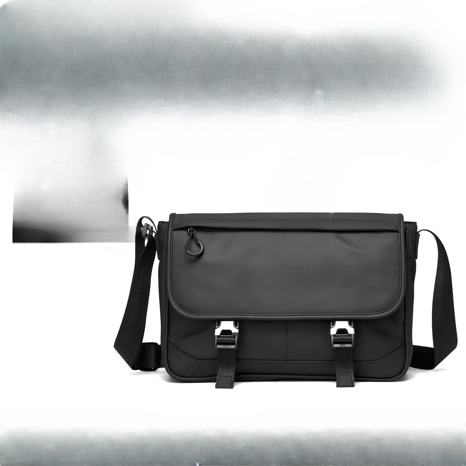 

Трендовая сумка кроссбоди, мужская функциональная сумка-мессенджер на одно плечо для велоспорта, повседневный рюкзак для поездок на работу и нагрудная сумка чёрный