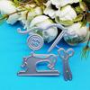 Sewing Machine Is Equipped with Scissors Thread Scrapbooking Metal Cutting Dies Stencils for DIY Album Paper Card Decor