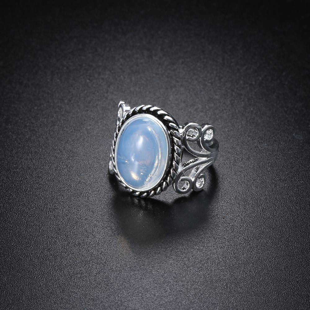 Tibetan on sale moonstone ring