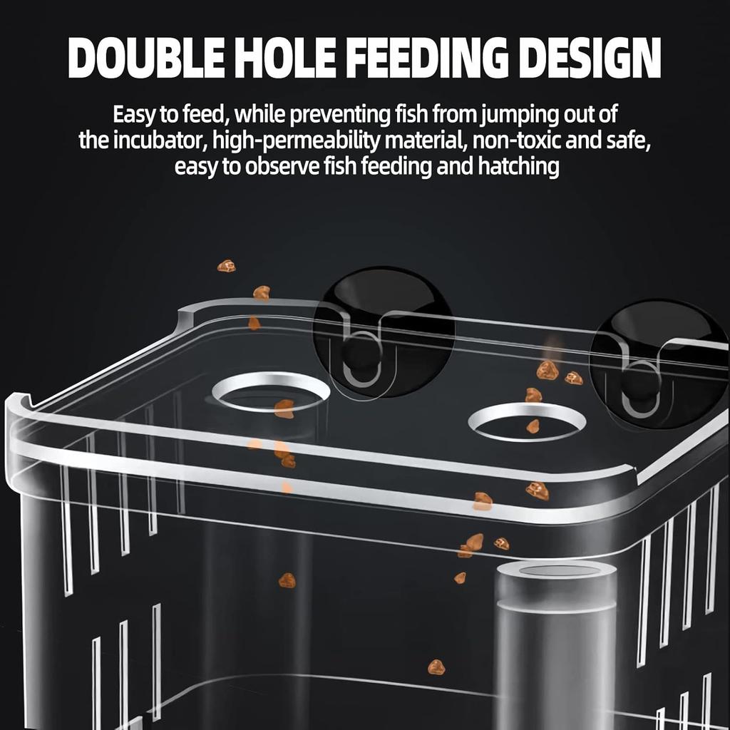 Aquarium Fish Breeder Box Durable Betta Fish Tanks Fishs Breeding Isolation Box Hatching Incubator Box for BabyFish Shrimp