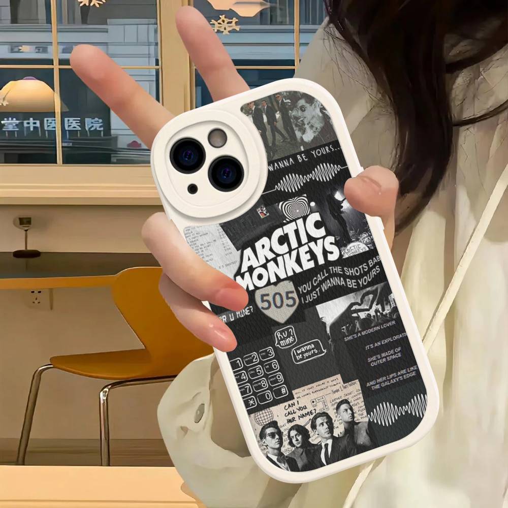 

Rock A-Arctic Popular M-Monkeys Band Phone Cover For IPhone 11 12 13 14 15 16 Pro Max Mini Plus Soft Leather Case iPhone 15pro max