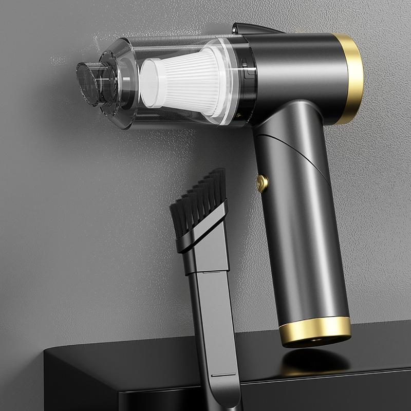 

9000Pa складной автомобильный беспроводной пылесос портативный портативный мощный супервсасывающий мини-пылесос для дома и автомобиля двойной чёрный