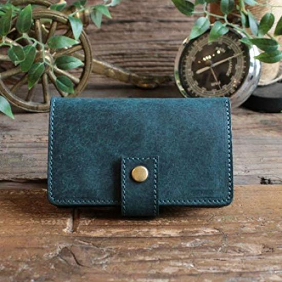 Coin Wallet2 Coin Catcher GOLD Edition LITSTA Coin Wallet Coin Purse with Coin Holder Italian Leather pueblo Blue Green [LITSTA]