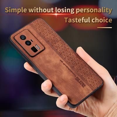 Xiaomi POCO F5 Pro Kılıf Lüks PU Deri Cilt Korumak arka kapak telefon kılıfı Için Xiaomi POCO F5 F5Pro Tam Kapak telefon Kabuk