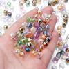 50pcs Strawberry Crystal Beads Colorful Faceted Glass Loose Spacer Beads For Jewelry Making DIY Necklace Bracelets Accessories