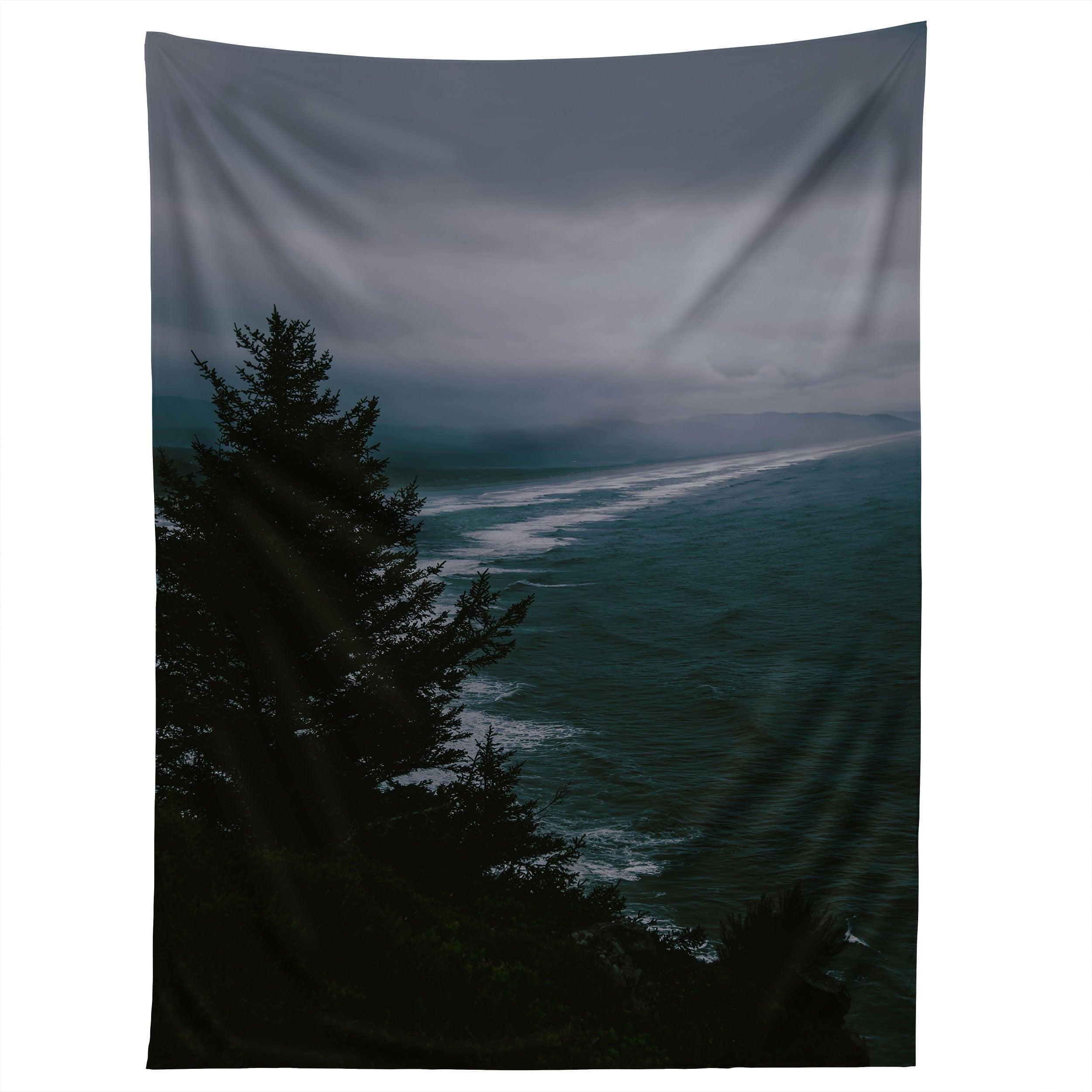 DARK MOODY COAST tapestry 75x100