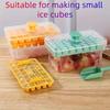 Ice Trays  Freezer with Lid & Bin Ice Cube Tray Making 68 Pcs Ice Cubes, Easy Press To Release Ice Reusable Freezer Ice  Tool