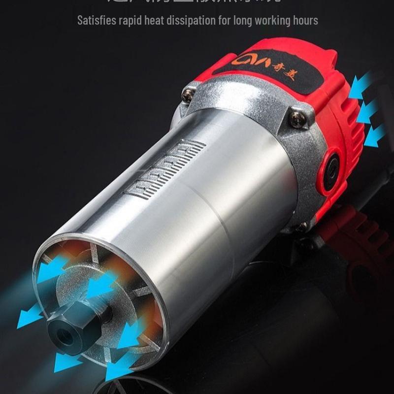 Industrial-Grade Multi-Functional Electric Router: Upside-Down Wood Trimmer & Carving Tool for Holes In Aluminum & Plastic Panels