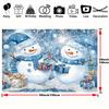 2D plane, 1 piece of snowman window Christmas party backdrop, suitable for weddings, birthdays, and baby showersZL