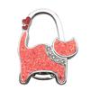 Two-heart Cat Bag Hook: Customizable Logo, Inner-Folding Table Edge Hook for Ladies