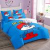 Cartoon S-Smurfs Printed Duvet Cover Pillowcase Bedding Set Boy Girl Children Single Double Large King Queen Size Gift