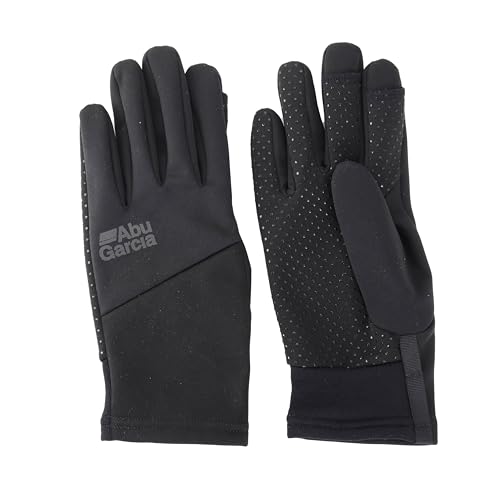 

Abu Garcia Windproof Softshell Gloves, Black, Medium, Cold Weather