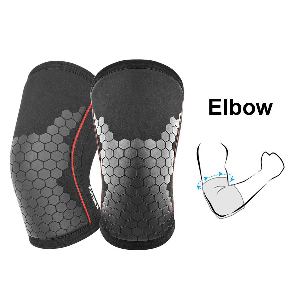 

AOLIKES 1 пара 7-миллиметровых наколенников для восстановления после травм - неопреновый наколенник для поддержки колена для приседаний, бега и тренировок в спортзале M