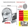 Stainless Steel Hand-Crank Slicer for Vegetables & Fruits