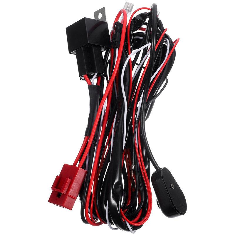 Wiring Harness Kit for LED Light Bar Heavy Duty Fuse Relay Illuminated On Off Switch Security Harness Protecting LED Light Bar