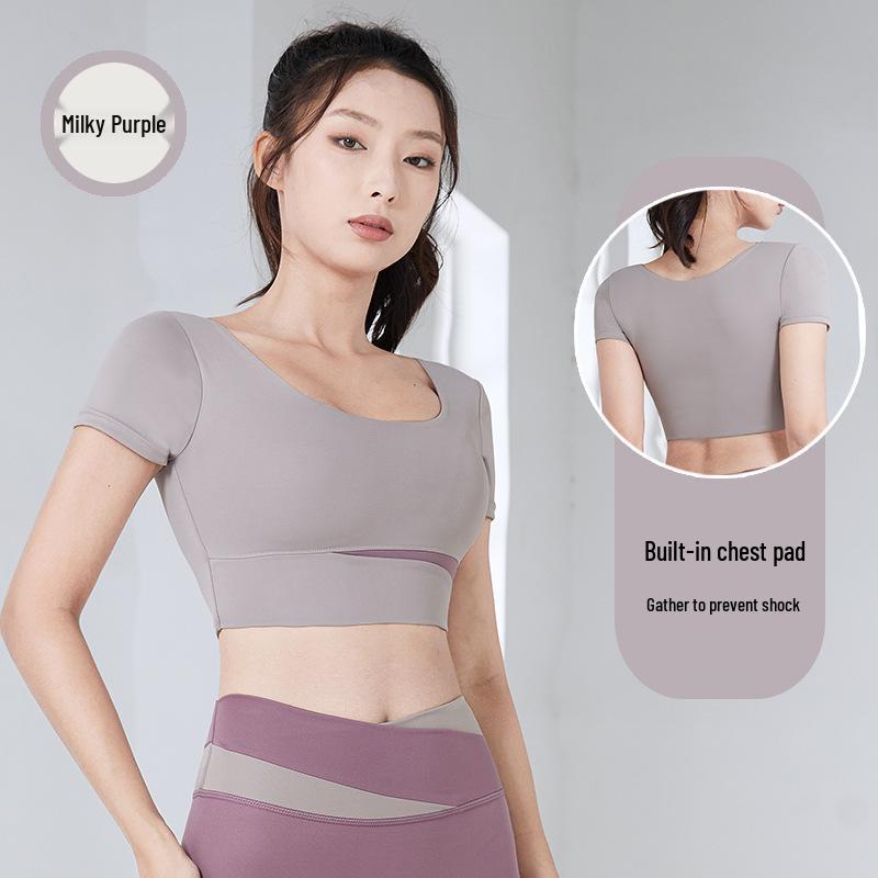 Dámská podzimní jógová souprava: Profesionální nárazuvzdorná sportovní podprsenka a vesta pro fitness a běh