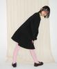 Ronron Oversized Ruffle Hem Sweat Dress Black