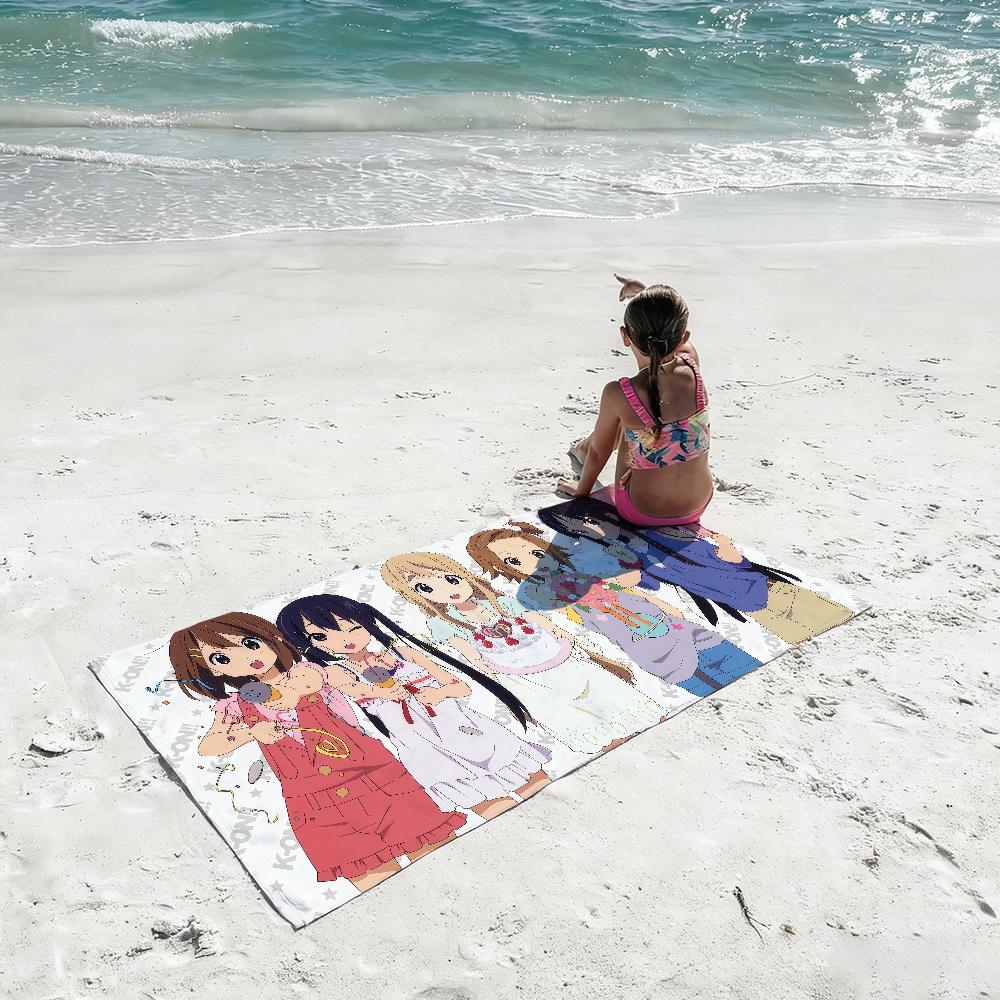 Anime Girl K-ON Beach Towel For Beaches Yoga Studios Gyms Hot Springs Swimming Pools And Picnics