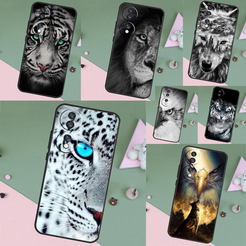 Animal Lion Wolf Tiger Eagle Case For Honor Magic 5 6 7 8 Pro Honor 200 400 50 70 90 Lite X8b X8c X9b X9c X9d Win RT Cover