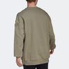 Adidas Solid Color Crew Neck Loose Sweatshirt Men Tops Heather-Grey HG6636
