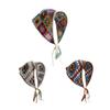Daisy Knit Triangle Headscarf - Pure Cotton French Countryside Style Hairband for Women