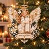 Kerstfeest Bedankjes Engel Geld Ornament, 2D Acryl Boom Feestelijke Heldere Decor Decoratie, Hangend Hanger voor Vakantie Decoratieve Seizoensgebonden Accenten