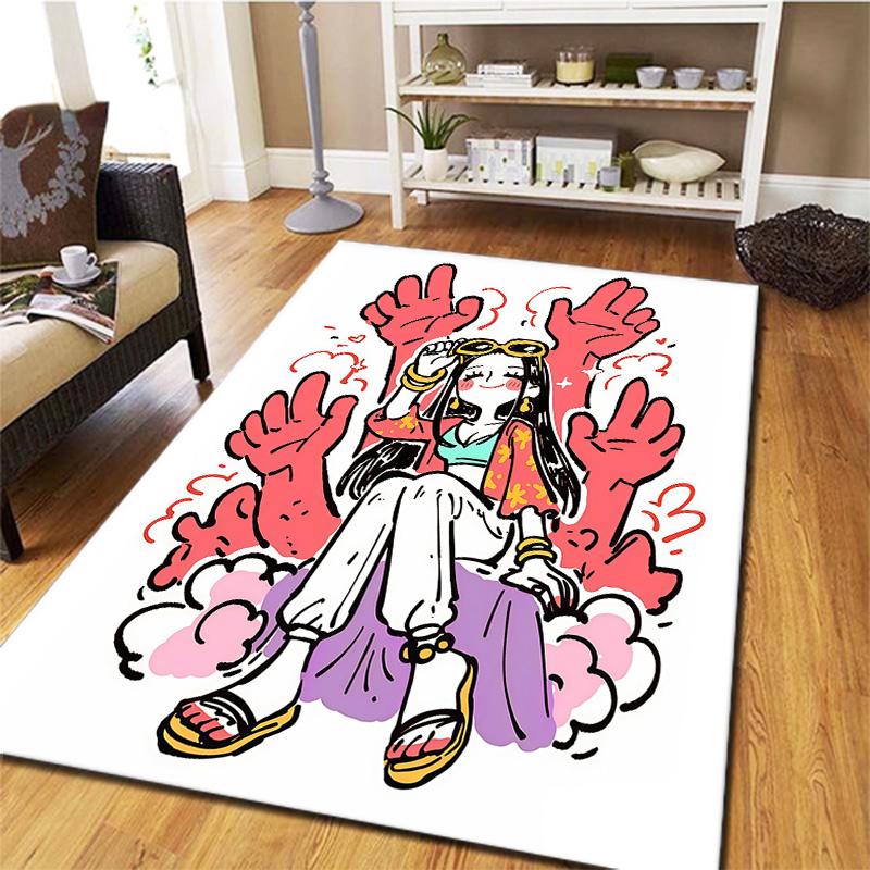 One Piece Boa Hancock Carpet Rug For Living Room Bedroom Home Sofa Decoration Kids Play Nonslip Floor Mat
