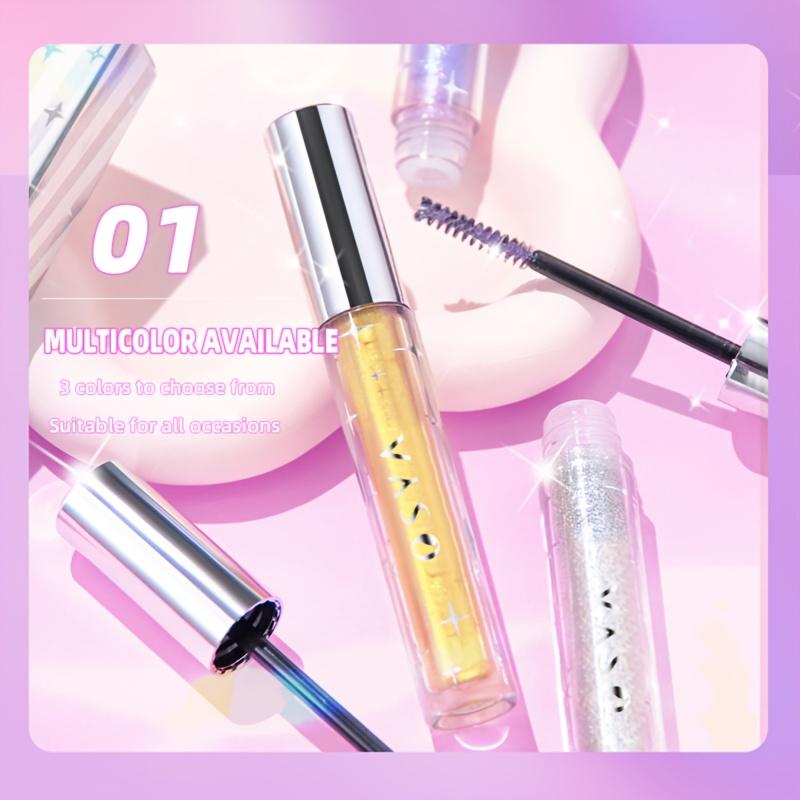 Glittery Shimmering Mascara Waterproof And Smudge-Proof Curling And Eyelash Lengthening Makeup Tool for Music Festival