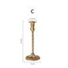 Retro Gold Spiral Candlestick Holders Candlestick Stand Home Decoration Candlelight Dinner Table Romantic Wedding Ornaments