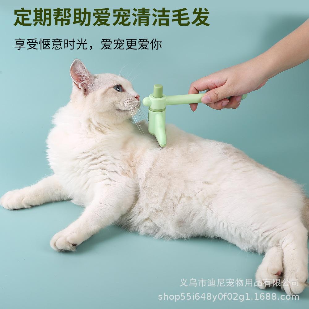 Rotating pet row comb, cat and dog row comb, dense tooth needle comb, one-click hair removal, multi-functional special pet comb